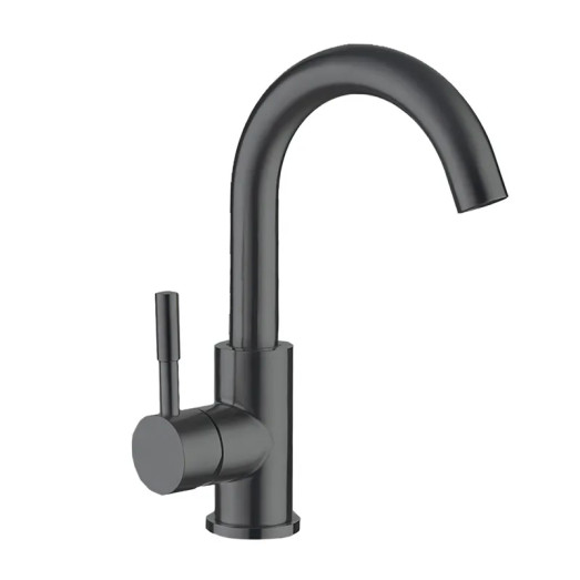 Смеситель для умывальника MIXXUS SUS-011-B GRAPHITE из нержавеющей стали SUS304 (Цвет графит) (MI5906)