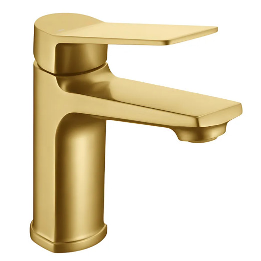 Смеситель для умывальника MIXXUS WILSON 001 BRUSHED GOLD (Цвет матовое золото) (MI7128)