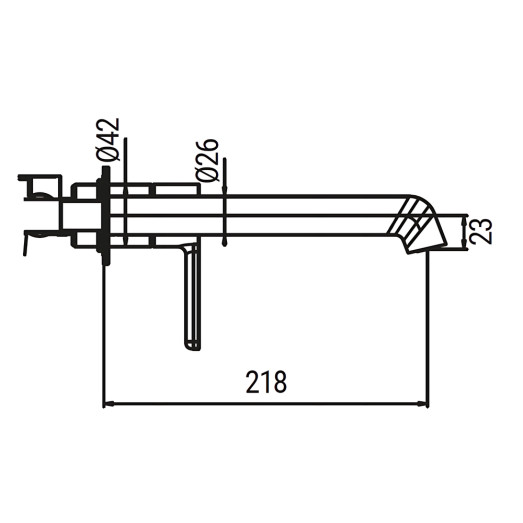 Змішувач для умивальника вбудований Koer KB-16029-05 чорний (KR5489)