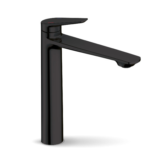 Змішувач для умивальника високий FADO Garda матовий чорний (MIX05044B)