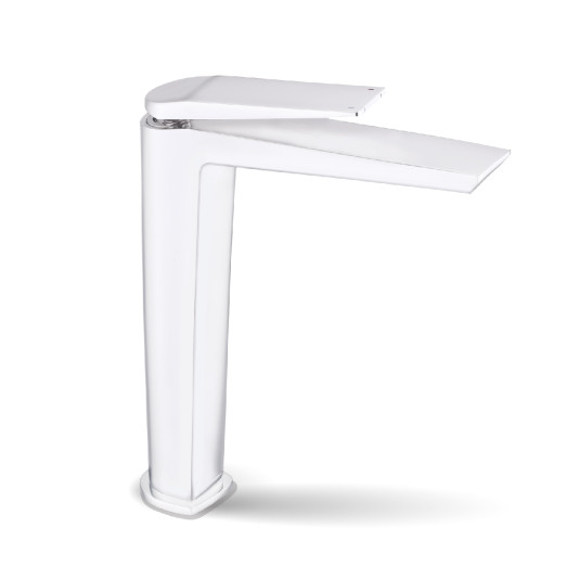 Змішувач для умивальника високий FADO Pisano матовий білий (MIX09044W)