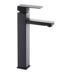 Смеситель для умывальника высокий MIXXUS KUB-001-HIGH BLACK из нержавеющей стали SUS304 (MI2830)