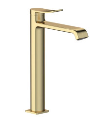 Смеситель для умывальника высокий MIXXUS PREMIUM DALI 001 HIGH NUT BRUSHED GOLD (MI6763)