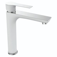 Смеситель для умывальника высокий MIXXUS PREMIUM EVA 001 HIGH WHITE (Цвет белый) (MI5809)