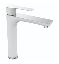 Смеситель для умывальника высокий MIXXUS PREMIUM EVA 001 HIGH WHITE (Цвет белый) (MI5809)