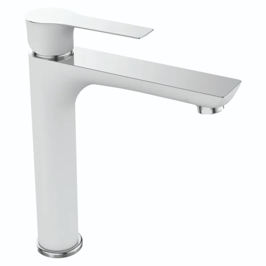 Смеситель для умывальника высокий MIXXUS PREMIUM EVA 001 HIGH WHITE (Цвет белый) (MI5809)