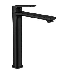 Смеситель для умывальника высокий MIXXUS PREMIUM MONE 001 HIGH NUT BLACK (Цвет черный) (MI6775)