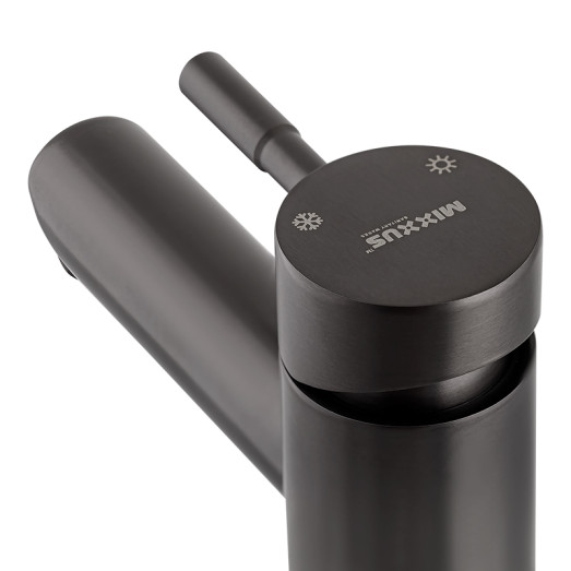 Смеситель для умывальника высокий MIXXUS SUS-001-HIGH GRAPHITE из нержавеющей стали SUS304 (Цвет графит) (MI5905)