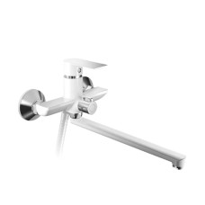 Змішувач для ванни HAIBA ALEX 006 EURO WHITE-CHROME (HB9567)