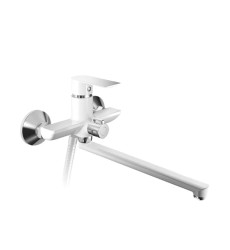 Змішувач для ванни HAIBA ALEX 006 EURO WHITE-CHROME (HB9567)