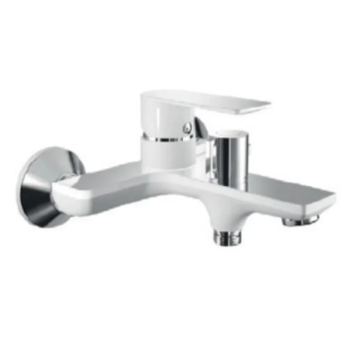 Смеситель для ванной HAIBA ALEX 009 EURO WHITE-CHROME (HB9568)