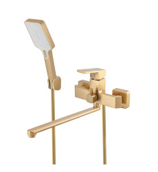 Змішувач для ванни Haiba GAUDI 006 EURO BRUSHED GOLD (HB9598)