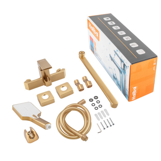 Змішувач для ванни Haiba GAUDI 006 EURO BRUSHED GOLD (HB9598)