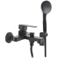 Смеситель для ванной Haiba Kubus 009 Euro Черный (HB3932)