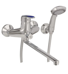 Змішувач для ванни Haiba Magic 006 з синьою ручкою (HB0694)