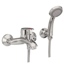 Смеситель для ванны Haiba Magic 009 с красной ручкой (HB0698)