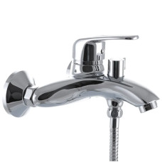 Смеситель для ванны Haiba Magic 009 с черной ручкой (HB0696)