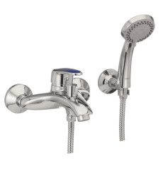 Смеситель для ванны Haiba Magic 009 с синей ручкой (HB0697)