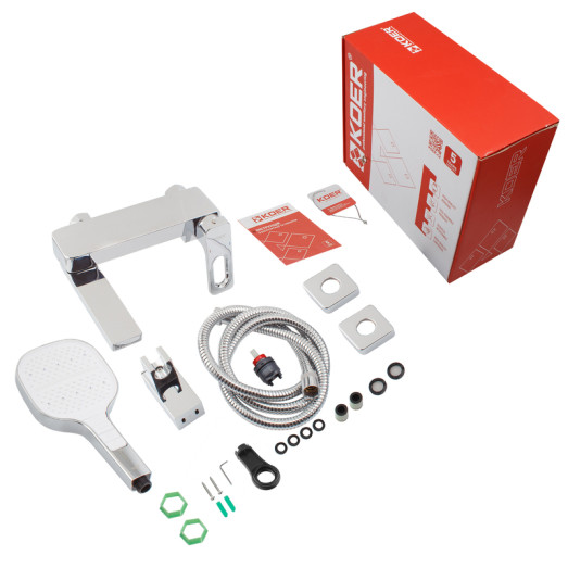 Смеситель для ванны Koer KB-41031-01 с коротким изливом (KR5436)