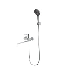 Змішувач для ванни в комплекті FADO Nemi хром довгий (MIX08022C)