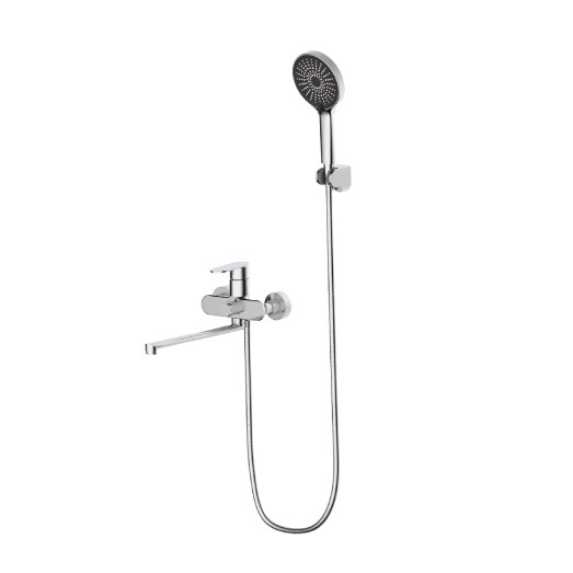 Змішувач для ванни в комплекті FADO Nemi хром довгий (MIX08022C)