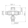 Змішувач термостатичний Thermo Alliance Forte 3/4" (SF010W20)
