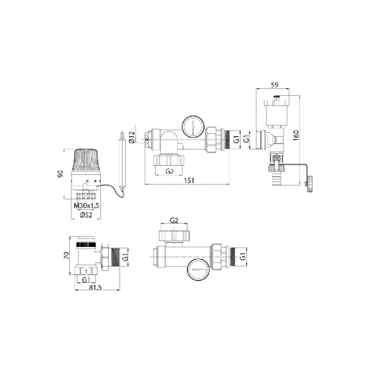 Змішувальний вузол KOER KR.1022L2-1" (KR2913)