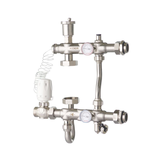 Смесительный узел KOER KR.S1021 (с байпасом) 1" НР SUS304 (KR2955)
