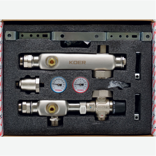 Змішувальний вузол KOER KR.S1023 (з термостатичним зміш. Клапаном) 1 "НР SUS304