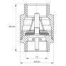 Клапан обратный 1/2" Koer KR.171 (KR0127)