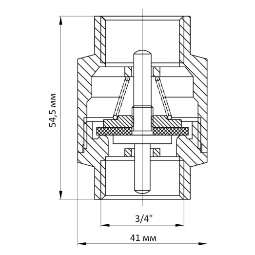 Клапан обратный 3/4" Koer KR.171 (KR0128)